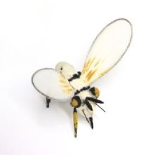 Vintage White Bumble Bee
